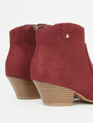 asda burgundy boots