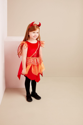 Halloween Red Devil Fairy Fancy Dress 