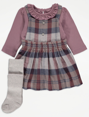 asda baby tartan dress