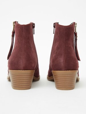 asda burgundy boots