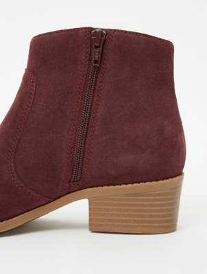 asda burgundy boots