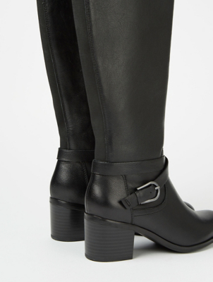 black knee high boots asda