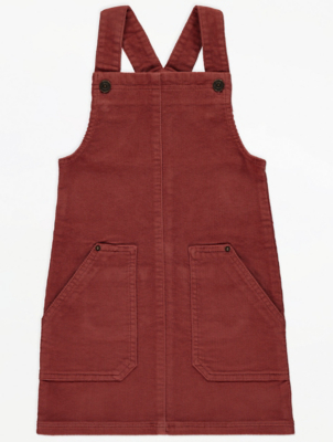 asda burgundy pinafore