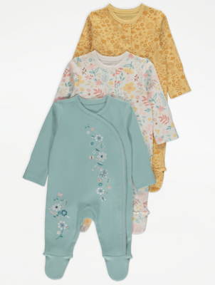 asda girls sleepsuits