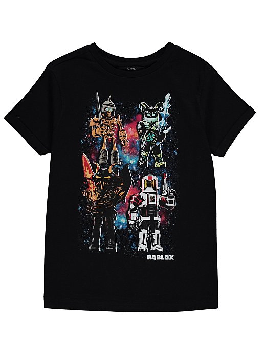 Roblox Black Splatter T Shirt Kids George