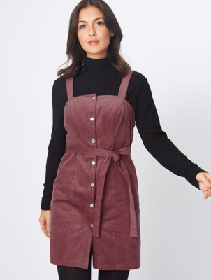 asda burgundy pinafore