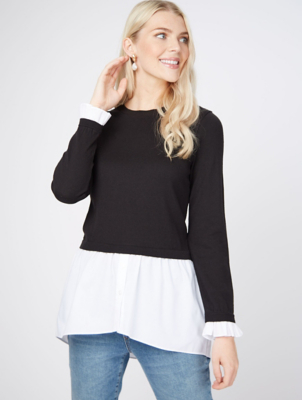 black shirt jumper womens