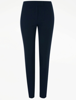 navy work trousers asda