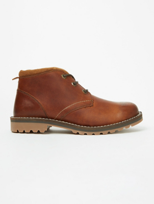 Tan Leather Chukka Desert Boots | Men 