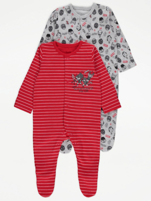 asda baby boy sleepsuits