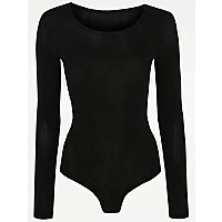 Black Thermal Base Layer Long Sleeve Bodysuit | Women | George at ASDA