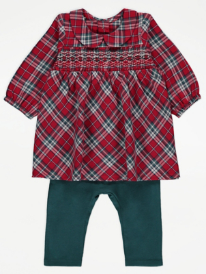 asda baby tartan dress