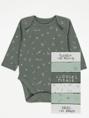 asda baby long sleeve bodysuits