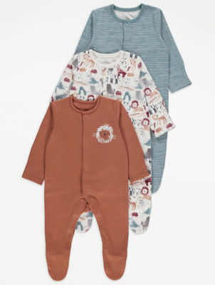 baby boy sleepsuits asda