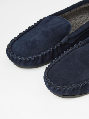 mens moccasin slippers asda