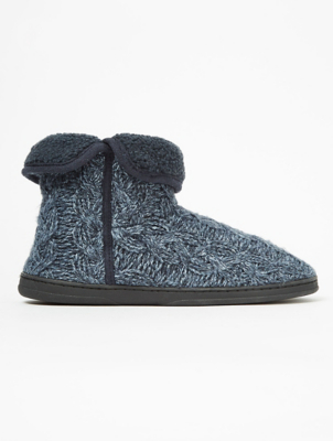 asda mens slipper boots