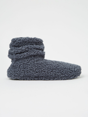 mens slipper boots asda