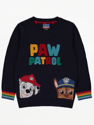 knitted navy jumper