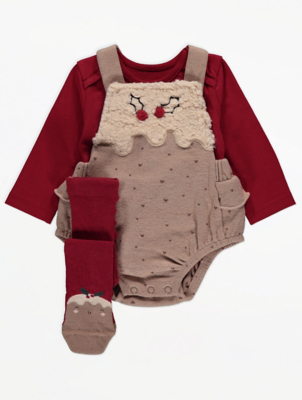 xmas pudding baby outfit