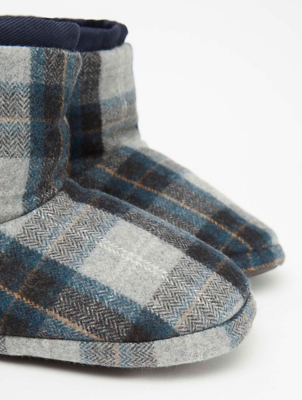 mens slipper boots asda