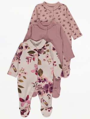 asda sleepsuits girl