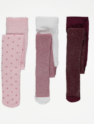 asda girls white tights