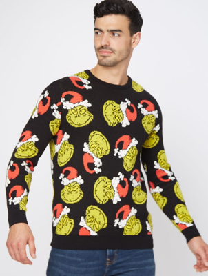 mens grinch jumper