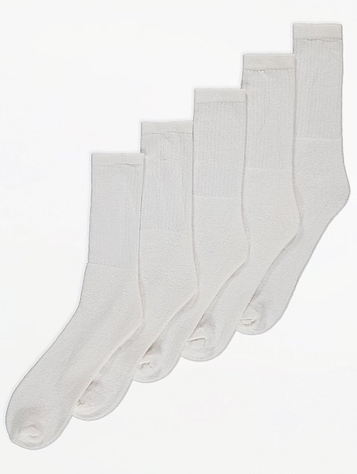 Mens Cotton Rich Sports Socks Pack Of 5 