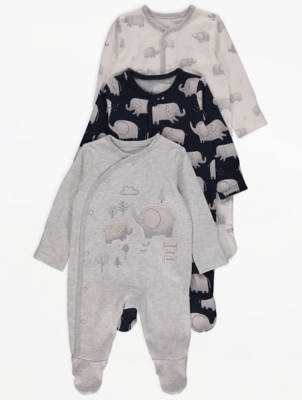 asda baby boy sleepsuits