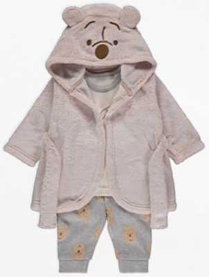 winnie the pooh baby dressing gown