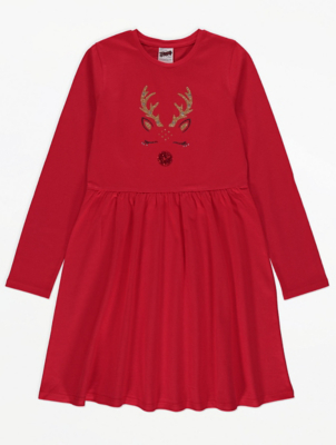 girls christmas dress asda