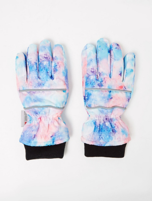 Thinsulate Galaxy Splatter  Print Print Ski Gloves 