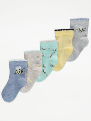 asda baby girl socks