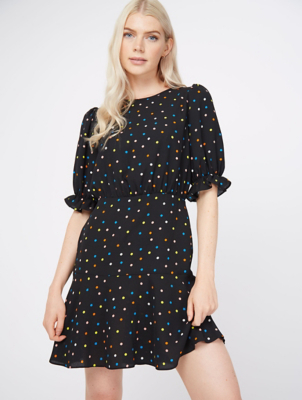 asda polka dot dress