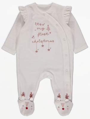 asda george baby girl sleepsuits