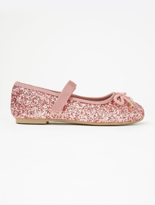 pink glitter ballet shoes