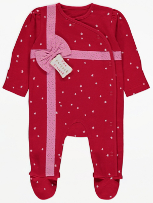 asda george baby girl sleepsuits