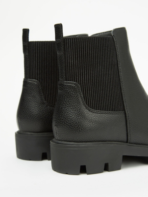 girls black boots asda