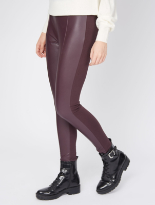 leather look leggings asda