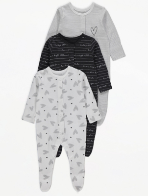 baby boy sleepsuits asda