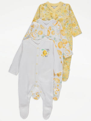 lemon baby sleepsuits