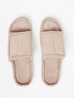 open toe slippers asda