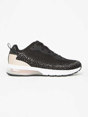 asda george black trainers