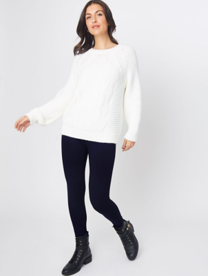 asda girls white leggings