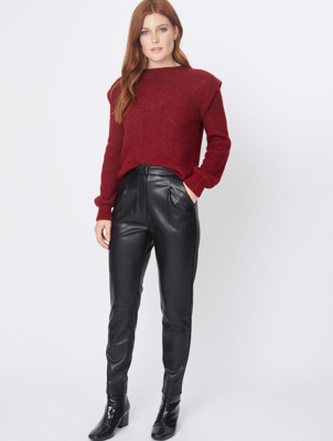 leather look leggings asda