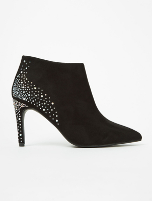 black ankle boots asda