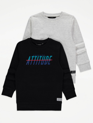 Crew Neck Sweatshirts 2 Pack