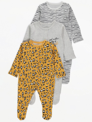 baby girl sleepsuits asda