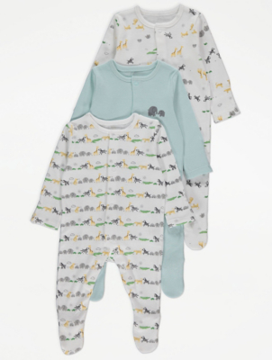 baby girl sleepsuits asda