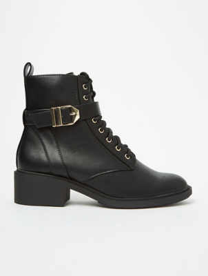 asda black ankle boots